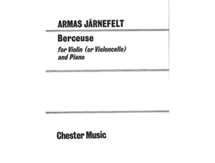 Livro Berceuse for Violin and Piano de Armas Jarnefelt (Inglês)