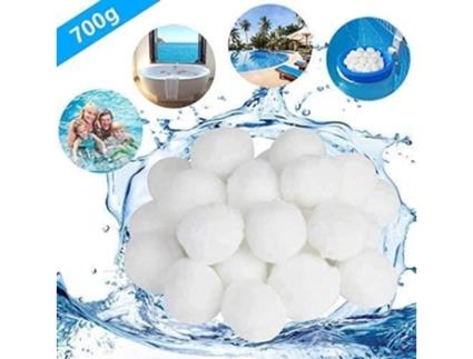 Lovebay 700g bolas de filtro aqualoon para filtro de areia bola de fibra de purificação de água para piscina spa LOVEBAY
