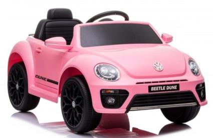 Carro Elétrico Volkswagen Beetle Dune Mini (Monolugar) Rosa