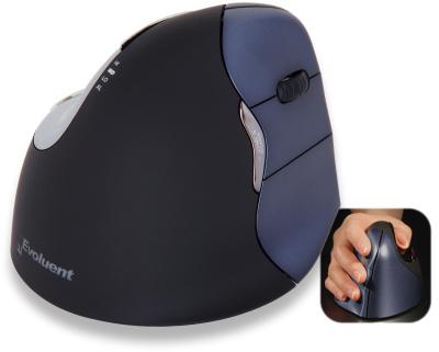 Rato Vertical Wireless Laser VM4RW (Preto) - EVOLUENT