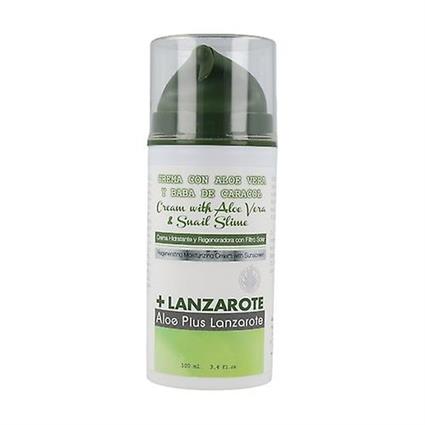 Aloe Plus Lanzarote Aloe Vera and Snail Slime Regenerating Cream 100 ml