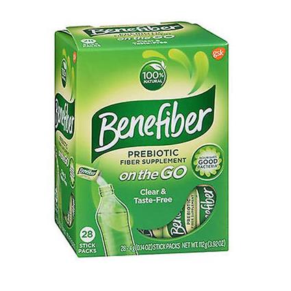 Benefiber suplemento de fibra em movimento! Stick Packs, 28 cada (pacote de 1)
