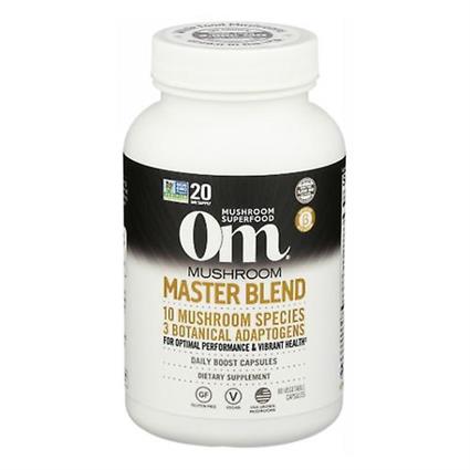 Om Mushrooms Mushroom Master Blend,675 Mg,80 Veg Caps (Pacote de 1)