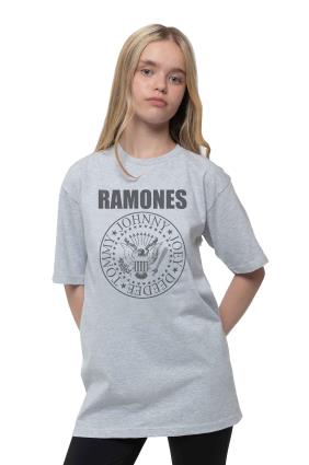 Ramones Kids Selo Presidencial Heather T-Shirt Cinza X-Large 12/13 Yrs