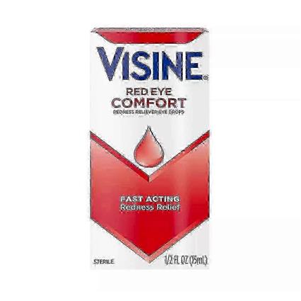 Visine Red Eye Comfort, colírio apaziguador de vermelhidão, ação rápida, 1/2 oz