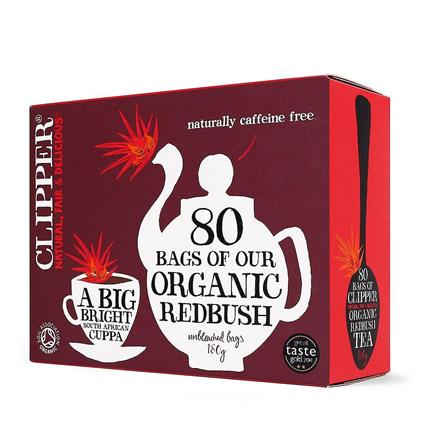 Clipper, Rooibos Orgânicos (Redbush) Chá, 80 sacos