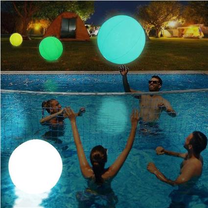 MOWII Light Up Pool Flutua led beach ball vôlei piscina de vôlei bola inflável bola flutuante