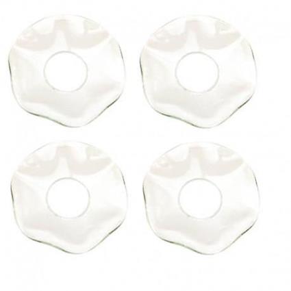 Sweox Algemas leves para velas de coroa 4 pacotes ondulados em vidro de Swerox