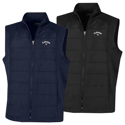 Colete Puffer com Zíper Completo Callaway Golf para Homens 2025 Ace Stretch Sem Mangas Casaco de marinheiro M