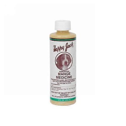 Happy Jack Mange Medicina para Cães e Cavalos, 8 Oz (Pacote de 1)