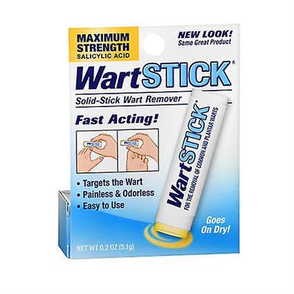 Wartstick Verruga Stick Solid-Stick Removedor Força Máxima, 0,2 oz (Pacote de 1)