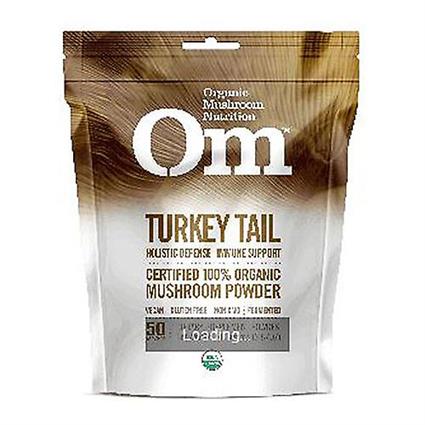 Om Mushrooms Om Cogumelos Orgânico Turquia Cauda Cogumelo em Pó, 3,57 Oz (Pacote de 1)