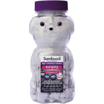 Sambucol, Sambucol peluches, 60 chewables