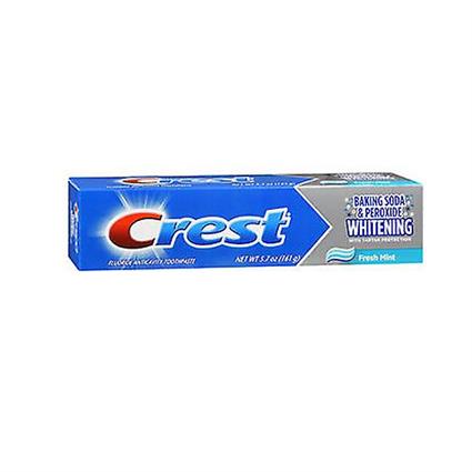 Crest Pasta de dente de flâmio de flâmio de brasão de crista, menta fresca 5.7 Oz (Pacote de 1)