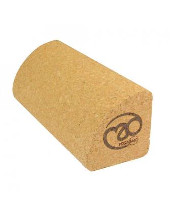 Fitness Mad Cork Quarter Block Yoga e Pilates Training Wooden Board Bege 230 x 80 x 80 mm