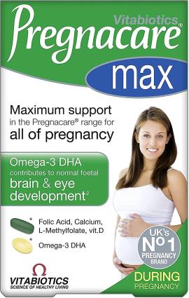 Vitabiotics Vitabitics Pregnacare Max - 84 cápsulas totais & comprimidos