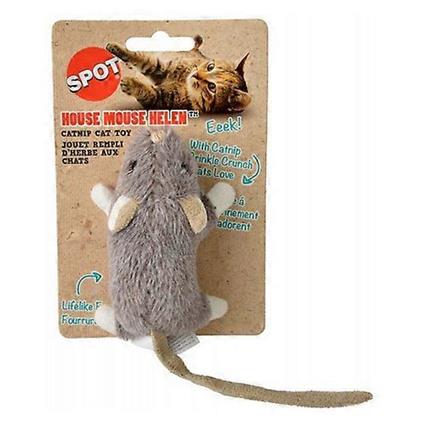 Spot House Mouse Helen Catnip Toy - Cores Variadas, 1 Contagem (4' Longa) (Pacote de 1)