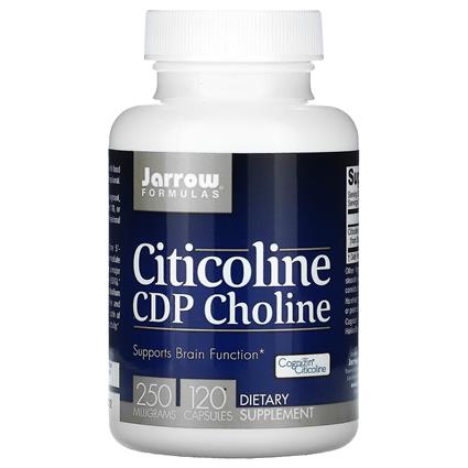Jarrow Formulas Jarrow Fórmulas, Citicolina, CDP colina, 250 mg, 120 Cápsulas