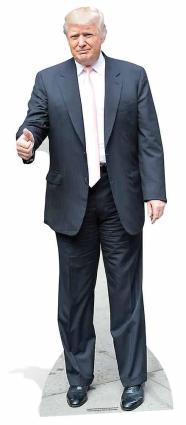Celebrity Cutouts Donald Trump rosa empate EUA Presidente Lifesize papelão recorte / cartaz