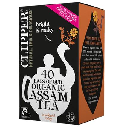 Clipper, Chá Assam Orgânico, 40 sacos (PACK DE 3)