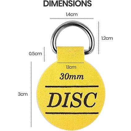 The Disc Plate Hanger Company Suporte de placa de disco autoadesivo de 30 mm