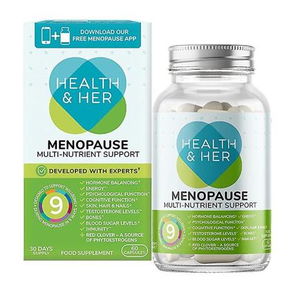 Health & Her Saúde & Sua menopausa suplemento multinutriente 60 cápsulas