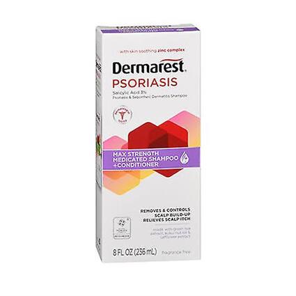 Dermarest Psoríase Medicado Shampoo Plus Condicionador, 8 oz (Pacote de 1)