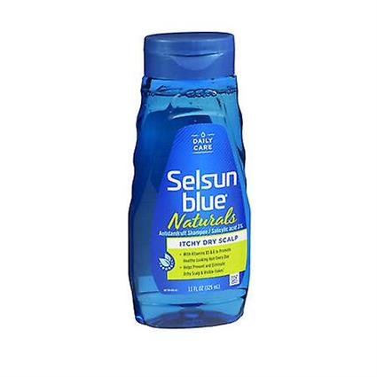 Selsun Blue Naturals Anticaspa Shampoo Coceira Couro Cabeludo Seco, 11 Oz (Pacote de 1)