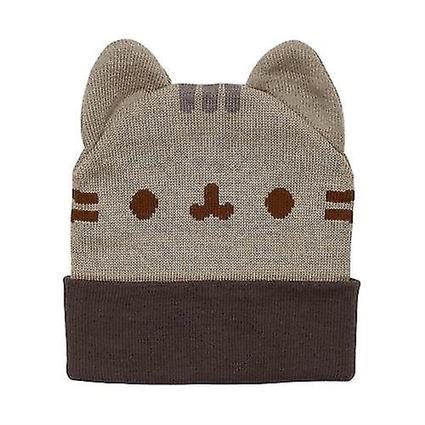 Pusheen Face Beanie Brown One Size