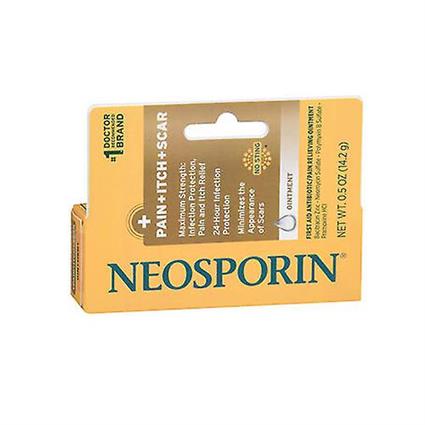 Neosporin Pain + Itch + Scar Antibiótico - Pomada Aliviadora da Dor, 0.5 Oz