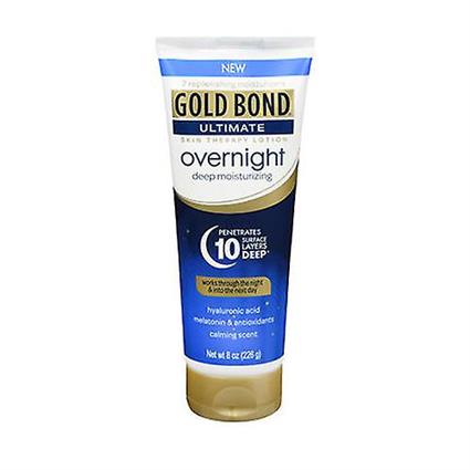 Gold Bond Ultimate Overnight Deep Hidratante Skin Therapy Lotion, 8 Oz (Pack of 1)