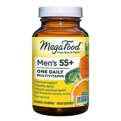 MegaFood Multi para Homens 55+, 120 Abas (Pacote de 1)