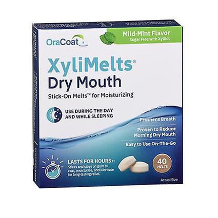 OraCoat OraCoat XyliMelts Boca Seca Stick-On Melts Mild-Mint, 40 Melts