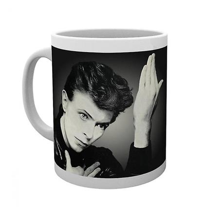 Caneca de Heroes do David Bowie Cinza/preto One Size