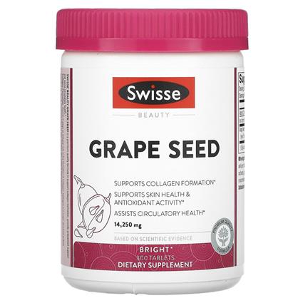 Swisse, Semente de Uva, 14.250 mg, 300 Comprimidos
