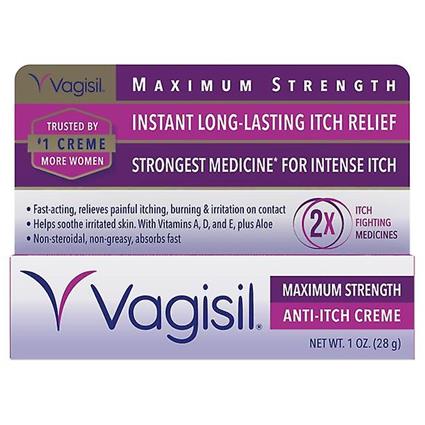 Vagisil Creme Anti-coceira de Força Máxima, 1 Oz, 1 Pacote