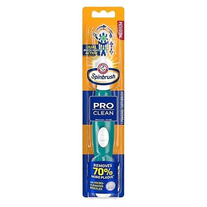 Spinbrush Escova de Dentes a Pilhas Arm & Hammer Spin Brush Pro Clean - Cerdas Médias - Pilhas Incluídas