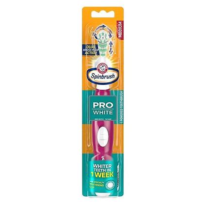 Spinbrush Escova de Dentes a Pilhas Arm & Hammer Spin Brush Pro Branca - Pilhas Incluídas
