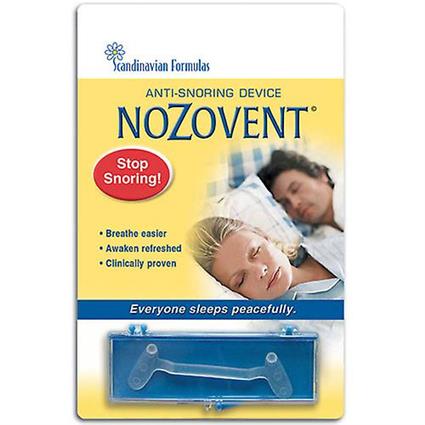 Scandinavian Formulas Dispositivo anti-ronco escandinavo de fórmulas nozovent, 1 ct (Pacote de 1)