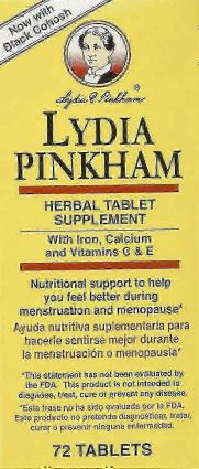 Suplemento Herbal Lydia Pinkham, Comprimidos, 72 Ea