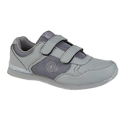 Dek Mens Drive Touch Fixação treinador-estilo gramado sapatos de boliche Branco/cinza 6 UK
