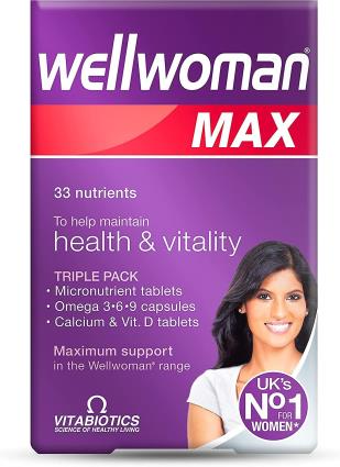 Vitabiotics, Wellwoman MAX, 84 comprimidos/cápsulas
