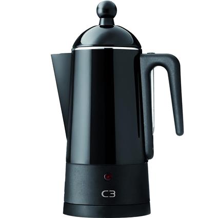 C3 Percolador Design Aço Preto 10kp