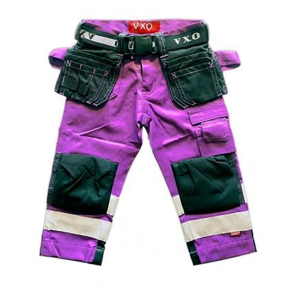 Vxo Kids Calça de trabalho com refletor Loxy Roxo 110