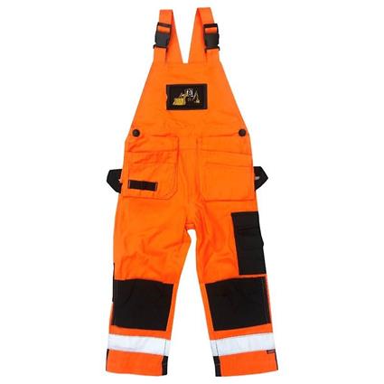 Vxo Kids Calças suspensórios com refletor loxy laranja 110