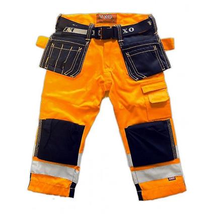 Vxo Kids Calças de trabalho com refletor Loxy Laranja 110