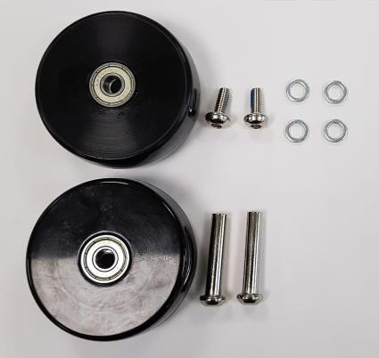 1080 Riders Razor crazy carrinho xl roda traseira sólida pu com rolamentos, eixo e espaçador (conjunto de 2) (resistente ao desgaste)
