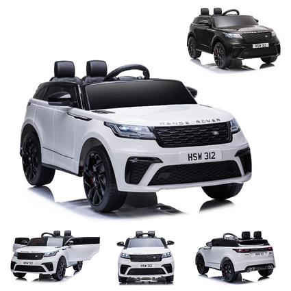 ES-Toys Kids Carro Elétrico Range Rover Velar EVA Pneus Amortecedor Faróis Branco