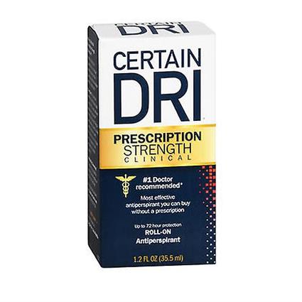 Certain Dri Certa força de prescrição de Dri Anti-Perspirante Roll-On, 1.2 Oz (Pacote de 1)