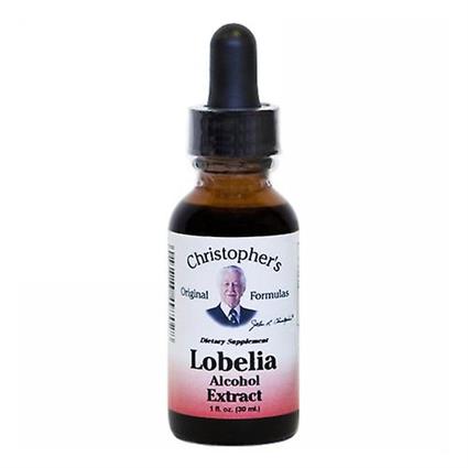 Dr. Christophers Formulas Dr. Christophers Fórmulas Lobelia Herb Extrato, Álcool 1 oz (Pacote de 1)